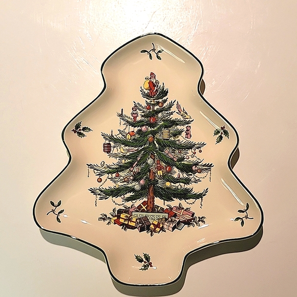 SPODE TREE SHAPE 2 PIECE PORCELAIN NESTING DISH SET